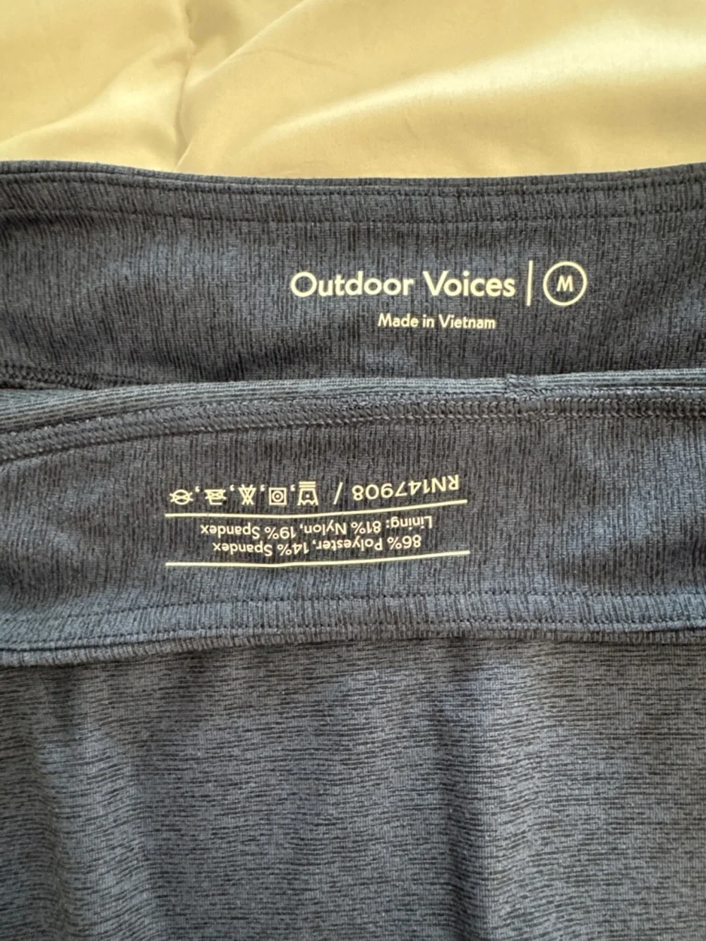 Outdoor Voices Court Skort Navy Size Medium Athleisure Tennis Exercise - Picture 6 of 7